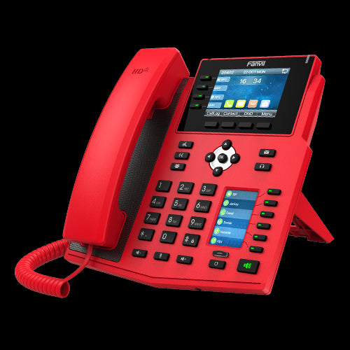 Fanvil X5U-RED High End Enterprise IP Phone - 3.5' Colour Screen, 16 Lines, 40 x DSS Buttons, Dual Gigabit NIC,Bluetooth - 2 Years Warranty - RED Fanvil X5U-RED High End Enterprise IP Phone - 3.5' Colour Screen, 16 Lines, 40 x DSS Buttons, Dual Gigabit NIC,Bluetooth - 2 Years Warranty - RED